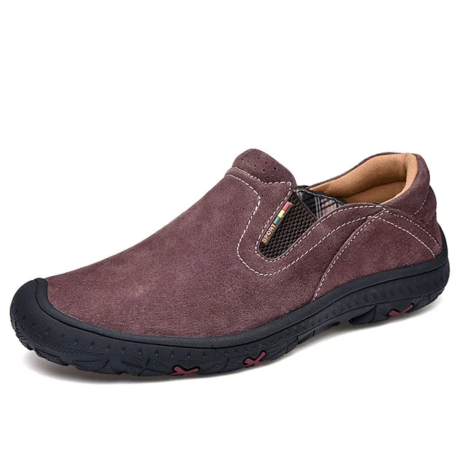 mocassin cuir homme marron