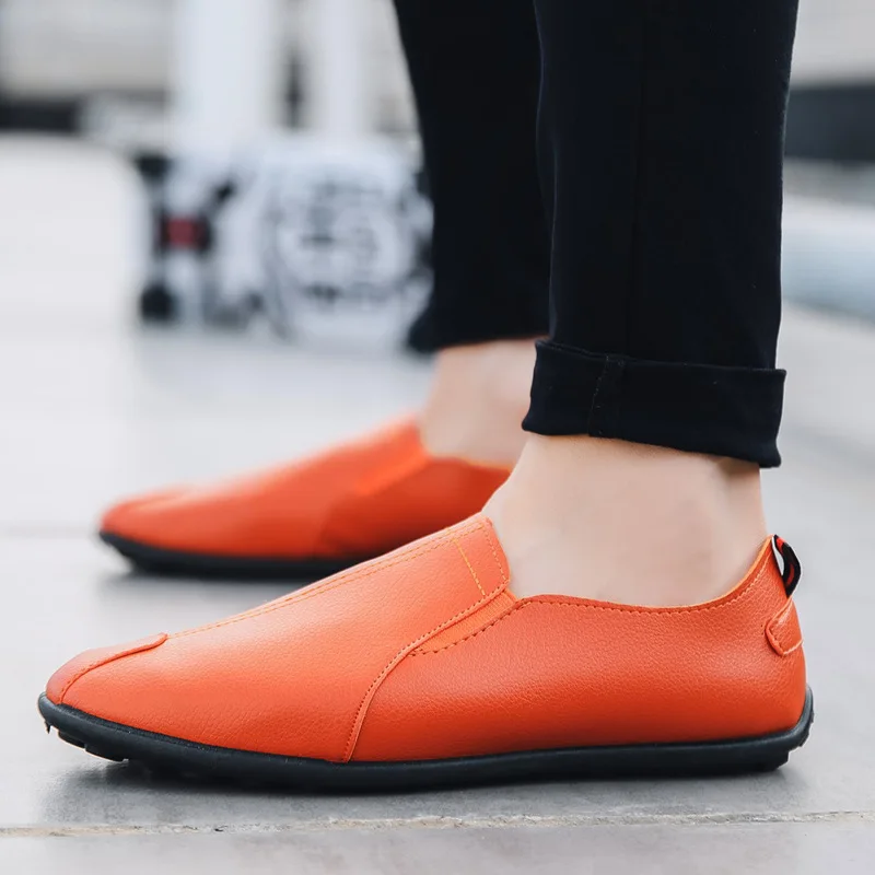 mocassin cuir souple homme