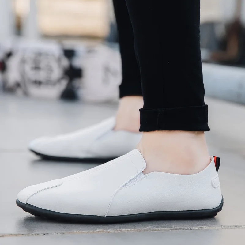 mocassin femme cuir blanc