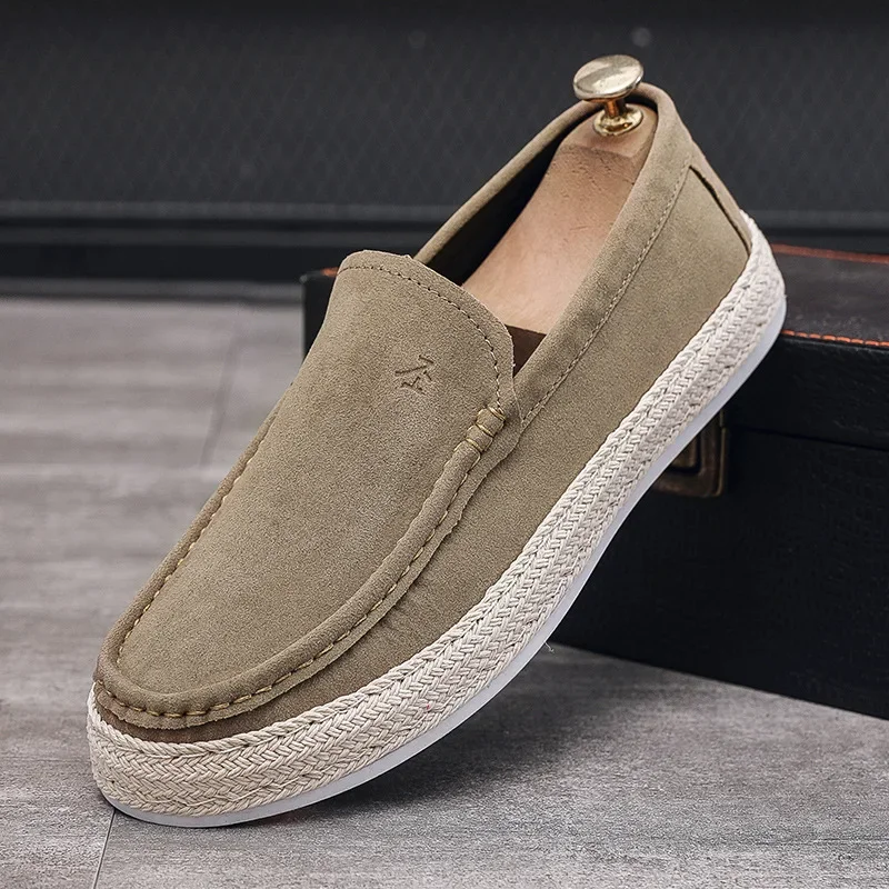 mocassin cuir marron